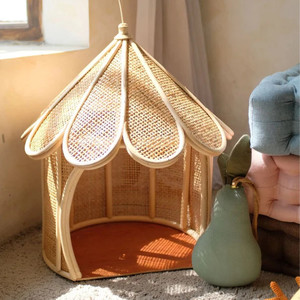 Trendy Rattan Circus <b>Tents</b> Wholesale Doll <b>Tent</b> Baby Toys <b>Small</b> Animal Pet House - Product Image 2