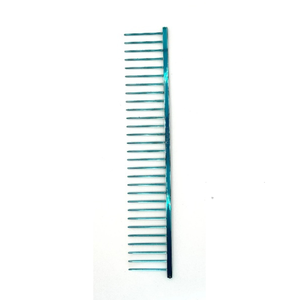 Peine de combinación de acero inoxidable ANTI estático profesional de alta calidad XX GRUESO azul gato perro herramientas de aseo para mascotas peine peines para mascotas - Product Image 1