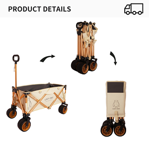 Acampar al aire libre Playa Plegable Ligero y fácil de limpiar Vagón distribuidor creativo al aire libre - Product Image 5