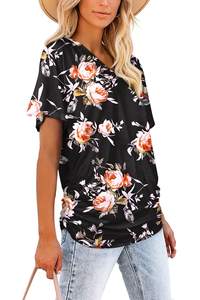 Camiseta de mujer con logotipo personalizado Fabricante Último diseño Camiseta de mujer 100% algodón Color sólido Camiseta de mujer hecha en Pakistán - Product Image 3