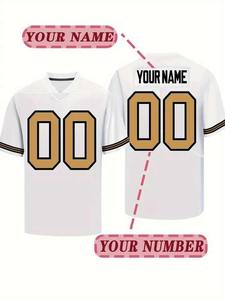 Camiseta de fútbol americano con sublimación de alta calidad, nuevo diseño, uniforme ligero y cómodo, transpirable de talla grande - Product Image 6