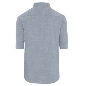 เสื้อเชิ้ตผู้ชายแขนยาวทรงเข้ารูป ผ้าฝ้ายพรีเมียม 100% สำหรับฤดูร้อน สไตล์ลำลองทางการ แห้งเร็ว ไม่ยับ ระบายอากาศได้ดี - Product Image 3
