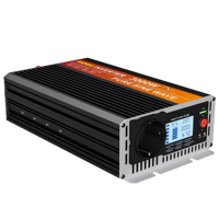 Convertisseur d'énergie HOULI 6000W à onde sinusoïdale pure monophasé 50/60Hz pour voiture, maison et camping-car, DC 12V vers AC 220V, efficacité 90%