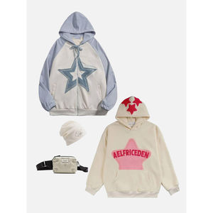 Sudaderas con capucha de hombre de moda de alta calidad al por mayor superior 100% algodón de manga larga sudaderas con capucha de gran tamaño personalizadas - Product Image 5