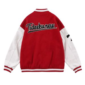 Manufacturer Direct OEM Service High Quality Custom Vintage Streetwear Winter Varsity <b>Jacket</b> for <b>Men</b> <b>Letter</b> Pattern Embroidery - Product Image 2