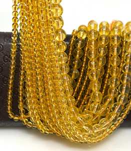 Yellow <b>Citrine</b> Gemstone Beads Necklace <b>Citrine</b> Faceted Balls Beads Jewelry Supplies Jewelry Making Wholesale Beads Factory Price - Product Image 6