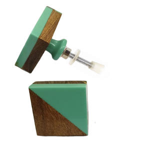 Tiradores de madera de resina modernos, manijas artesanales para uso en cajones para armarios de cocina, armarios, dormitorios, baños, salas de estar - Product Image 2