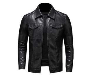 Prix raisonnable Vestes en cuir confortables de haute qualité Veste en cuir pour hommes Veste en cuir Slim Fit Veste d'hiver - Product Image 1