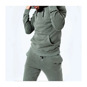 ชุดวอร์มผ้าไนลอนสองชิ้นสำหรับผู้ชายชุดวอร์มผ้าไนลอนแบบมีซิปด้านหลังมีกระเป๋ามีซิปกางเกงกันลมขนาดใหญ่ออกแบบได้ตามต้องการ - Product Image 5