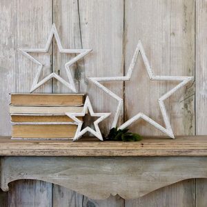 Custom Wholesale Decorative Tin <b>Candle</b> <b>Holder</b> Star Cut-out Red and White 4.75 <b>Tall</b> with Handle Christmas Tree Hanging Supplies - Product Image 5