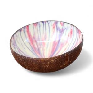 ชามมะพร้าวเปลือกหอยมุก งานแฮนด์เมด ลงยาธรรมชาติ ฝังเปลือกหอย  ยั่งยืน เป็นมิตรกับสิ่งแวดล้อม ตกแต่งบ้าน - Product Image 2