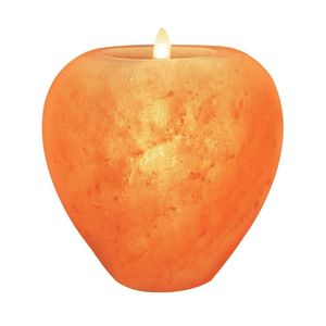 Fabriqué à la main personnalisé rose Ying Yang forme sel de l'Himalaya photophore pyramide Style cristal bien-être bougie artisanat naturel - Product Image 5