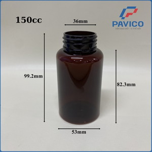 Venta caliente botella de píldora personalizada 150cc 200cc botella de plástico PET Cápsula de píldora contenedor de medicina botella farmacéutica de vitamina - Product Image 2