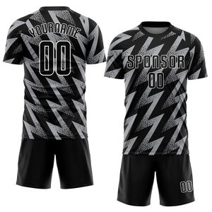 OEM último uniforme de fútbol de moda nuevo estilo de alta calidad de diseño Premium niños adultos traje de entrenamiento uniforme de fútbol de manga corta - Product Image 2
