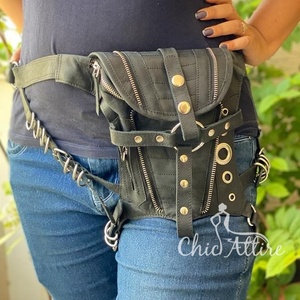 New Leather Designer Waist <b>Pocket</b> <b>Belts</b> Travel Biker <b>Belts</b> Unisex Stylish Multi Uses <b>Belts</b> - Product Image 1