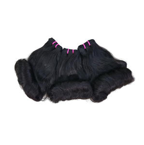 ลูกไม้เด้งดึ๋งมหัศจรรย์ผมหยิกเป็นลอนสำหรับต่อผมทำจาก100% ขนาด28-30นิ้วไม่ผ่านกระบวนการ - Product Image 1