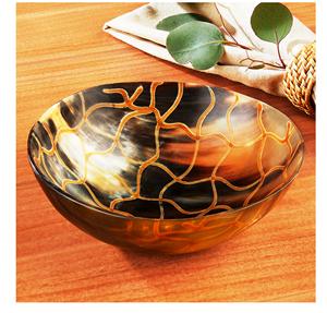 Plat en corne de buffle naturelle pour le rasage Formes ovales et rondes modernes rustiques pour les fêtes - Product Image 4