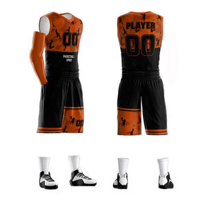 Custom Pattern Reversible Double-Sided Basketball Uniforms Plus Size <b>Men</b> Women 100% Polyester Quick Dry Moisture-Wicking Design - Product Image 2