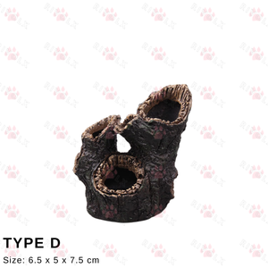 Driftwood Shrimp Cave-Decoración de acuario de resina para peces, camarones y reptiles - Product Image 4