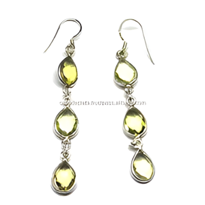 925พลอยเพอริดอทมะนาวต่างหูเงินสเตอร์ลิงต่างหูแฟชั่นคลาสสิกสำหรับงานแต่งงานวันครบรอบของขวัญและงานเลี้ยงสำหรับผู้หญิง - Product Image 6