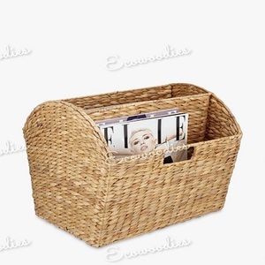 Revistero de ratán hecho a mano al por mayor, estante de mimbre para periódicos, soporte de libros para el hogar, oficina, Hotel, decoración del hogar - Product Image 1