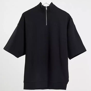 2024 venta al por mayor Atlético hombres manga corta 3 colores bloqueados con logotipo personalizado gimnasio Sudadera con capucha - Product Image 2