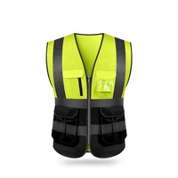 Gilet de sécurité haute visibilité pour la construction, certifié Oeko-Tex, avec détection des aiguilles, en polyester thermocollé sans couture, vêtement de travail