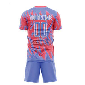 Latest Design Custom Logo Printed Sublimation <b>Football</b> Uniform Breathable Quick Dry Lightweight 100% Polyester <b>Best</b> Selling - Product Image 3