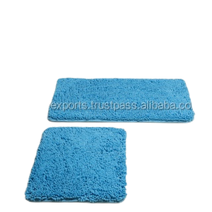 Quality Assured Custom Size Microfiber Anti-Slip Bathroom Rugs Soft Fluffy Modern Woven Techniques Low Prices India Exporters - Product Image 5