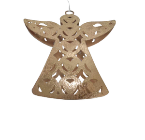 Decoración clásica hoja de oro Color hierro colgante Ángel ornamento diseño moderno hecho a mano personalizado al por mayor a granel - Product Image 1