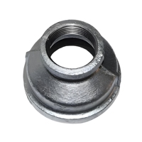 Raccord réducteur en fonte malléable galvanisé YX Modèle 270 DN80*25 PN16 Filetage BS NPT pour tuyauterie CVC Classe 1000