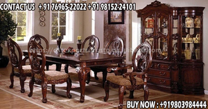 Impresionantes muebles de comedor tallados a mano Muebles de comedor de estilo italiano - Product Image 2