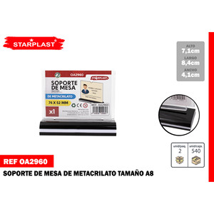 A8 supporto da tavolo con accessorio porta Badge