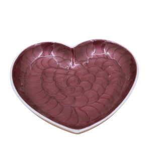 Juego de 2 bandejas decorativas de hierro en forma de corazón, bandeja de servicio de color dorado Chapado en latón de gran tamaño, bandeja de servicio de comida hecha a mano - Product Image 3