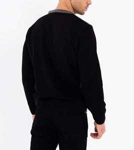 เสื้อสเวตเตอร์ผ้าแจ็คการ์ดคอกลมสำหรับผู้ชายเสื้อถักอบอุ่นลำลองคลาสสิกตามสั่ง - Product Image 5