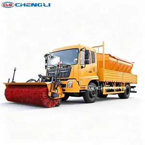 รถบรรทุกกำจัดหิมะแบบรวม Dongfeng 8CBM 230 แรงม้า ยูโร 6 พร้อมระบบกระจายสารปรับได้ สำหรับการบำรุงรักษาถนนในฤดูหนาว - Product Image 3