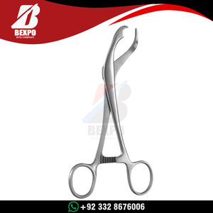 Pinza de sujeción de huesos para animales, con trinquete y mandíbulas abiertas, 15.5cm, de acero inoxidable, para cirugía ortopédica manual, con certificación CE - Product Image 6