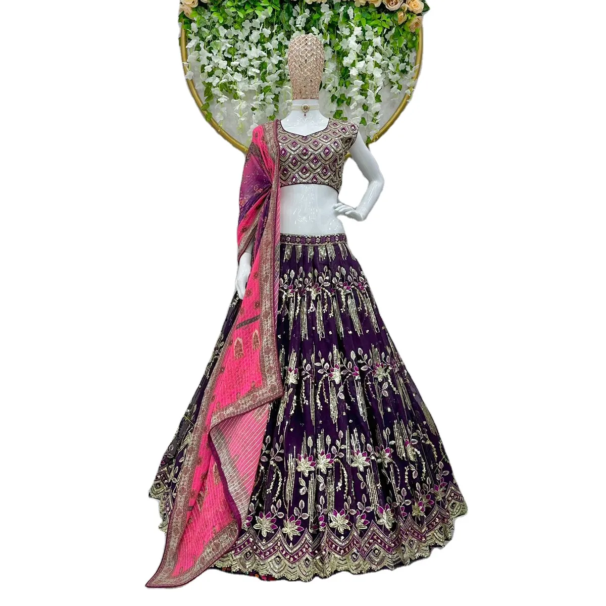 HevayブティックLehengaCholiインドのLehengaCholiファンシーデザイナーLehengaCholiレディースウェア用