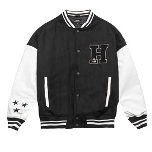 Personalizado hombres Varsity chaqueta de lana de cuero estilo Letterman Universidad bomber chaqueta streetwear moda prendas de vestir exteriores fabricante - Product Image 1