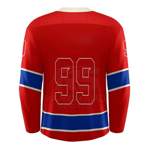 Breathable Lightweight <b>Ice</b> Hockey Jersey High Quality Custom Design 100% Polyester Quick Dry Eco-Friendly Men's Adult - Product Image 2