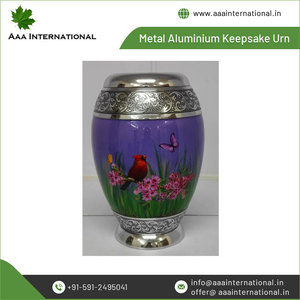 Urnes chinoises en aluminium en métal cloisonné de qualité supérieure et de qualité supérieure pour cendres humaines adultes Fournitures funéraires - Product Image 4