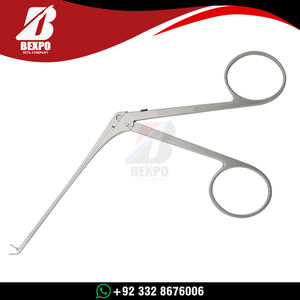 Pinzas de Oído ENT Micro Alligator, Forma de Copa, Curvadas hacia Arriba, 8 cm, Acero Inoxidable, Instrumento Quirúrgico de Otología para Cirugía de Oído - Product Image 6