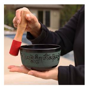 Impresionante diseño, nueva colección, cuenco de sonido de Canto de aluminio y Metal, logotipo personalizado, cuenco de meditación budista de oración religiosa grabado - Product Image 1
