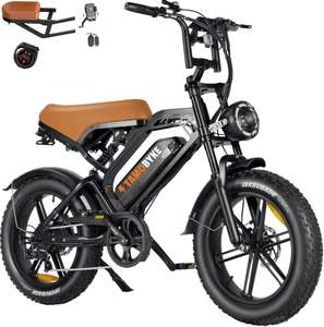 โรงงานผลิตมอเตอร์ไซค์ไฟฟ้าล้อกว้างสไตล์เรโทรขนาด 16 นิ้ว ใช้แบตเตอรี่ลิเธียม - Product Image 1