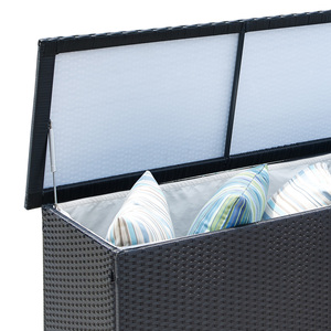 Large Wicker Box Rattan Outdoor <strong>Storage</strong> Box Patio <strong>Cushion</strong> <strong>Storage</strong>, Waterproof <strong>Storage</strong> Box for Patio Furniture, Garden Tools - Product Image 6