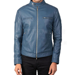 Veste en cuir pour hommes Automne hiver Veste en cuir pour hommes de meilleure qualité Veste en cuir véritable pour hommes - Product Image 2