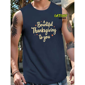 เสื้อกล้ามพรีเมียมผู้ชาย ทรงเข้ารูป ผ้าฝ้าย สำหรับออกกำลังกาย เสื้อยืดแขนกุดลำลองฤดูร้อน เสื้อกล้ามผู้ชายสำหรับเล่นกีฬา ขายส่งจำนวนมาก - Product Image 1