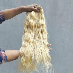 Pelo rubio liso con cutícula, el mejor cabello rubio 613 de alto grado, hecho de cabello humano indio - Product Image 4