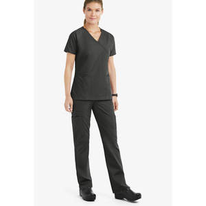 Uniforme médico Atlético femenino de manga corta elegante de enfermería hecho a medida para mujer - Product Image 3