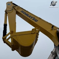 Excavatrice sur chenilles Komatsu PC220, 22 tonnes, hydraulique, moteur SAA6D107, d'occasion, japonaise, pour travaux de construction lourds